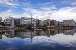 Rivière Liffey à Dublin en Irlande